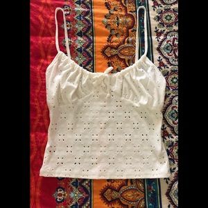 A GREAT CLASSIC LACE TOP. ADJUSTABLE. NEW WITH TAGS. GORGEOUS!!